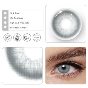 Coloredeye Unspoken Mirage Grey Prescription Colored Contact Lenses