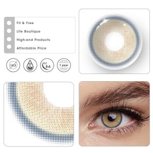 Coloredeye Genshin Moon Brown Prescription Colored Contact Lenses