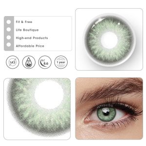 Coloredeye Rime Green Prescription Colored Contact Lenses