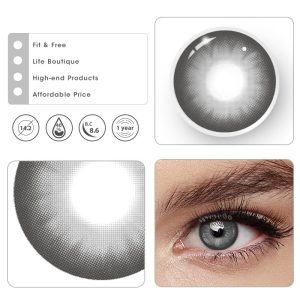 Coloredeye Dolly Grey Prescription Colored Contact Lenses