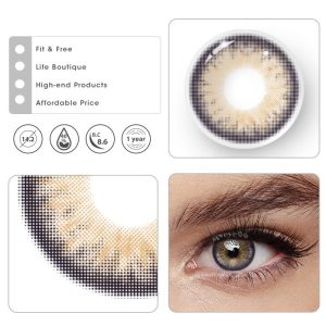 Coloredeye Sicilian Brown Prescription Colored Contact Lenses