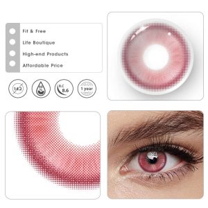 Coloredeye Magic Coral Red Prescription Colored Contact Lenses