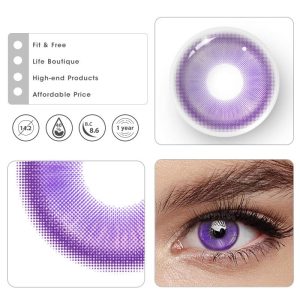 Coloredeye Magic Coral Violet Prescription Colored Contact Lenses