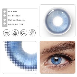 Coloredeye Magic Coral Blue Prescription Colored Contact Lenses