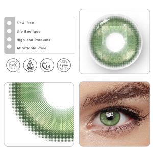 Coloredeye Magic Coral Green Prescription Colored Contact Lenses