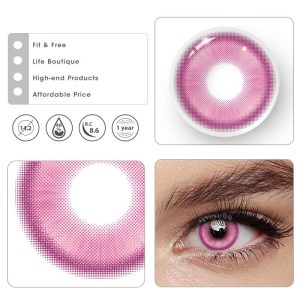 Coloredeye Magic Coral Rose Red Prescription Colored Contact Lenses