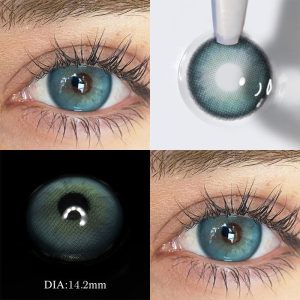 Coloredeye Neo Glamour Blue Green Prescription Colored Contact Lenses