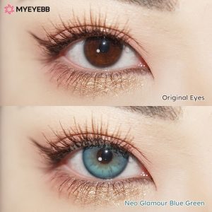 Coloredeye Neo Glamour Blue Green Prescription Colored Contact Lenses