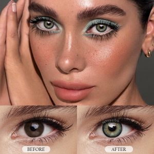 Coloredeye Barbie Taylor Green Prescription Colored Contact Lenses