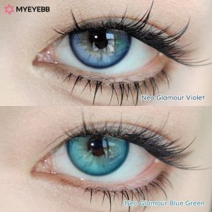 Coloredeye Neo Glamour Blue Green Prescription Colored Contact Lenses