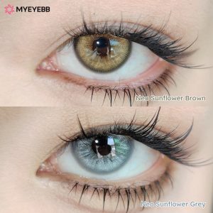 Coloredeye Neo Sunflower Grey Prescription Colored Contact Lenses