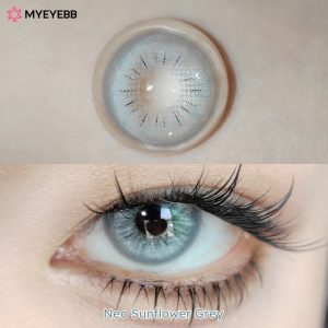 Coloredeye Neo Sunflower Grey Prescription Colored Contact Lenses