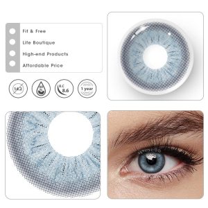 Coloredeye Neo Sunflower Blue Prescription Colored Contact Lenses