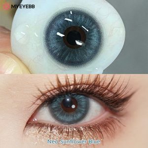 Coloredeye Neo Sunflower Blue Prescription Colored Contact Lenses
