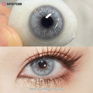 Coloredeye Neo Sunflower Grey Prescription Colored Contact Lenses