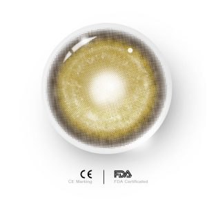 Coloredeye Cyber Gold Brown Prescription Cosplay Colored Contact Lenses