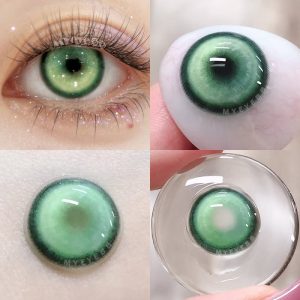 Coloredeye Cyber Green Prescription Cosplay Colored Contact Lenses