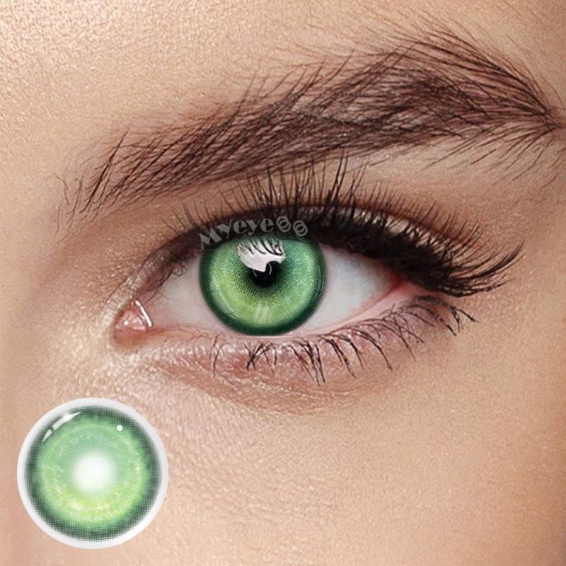 Coloredeye Cyber Green Prescription Cosplay Colored Contact Lenses