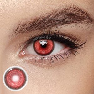 Coloredeye Cyber Red Prescription Cosplay Colored Contact Lenses