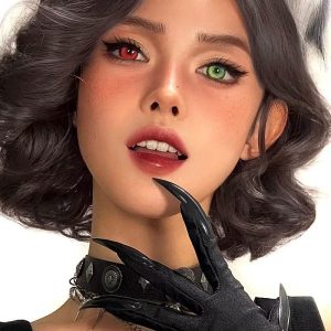 Coloredeye Cyber Red Prescription Cosplay Colored Contact Lenses