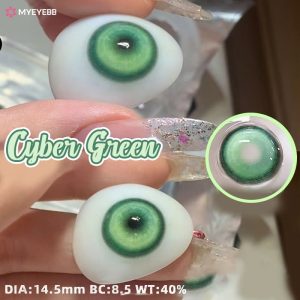 Coloredeye Cyber Green Prescription Cosplay Colored Contact Lenses