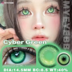 Coloredeye Cyber Green Prescription Cosplay Colored Contact Lenses