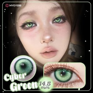Coloredeye Cyber Green Prescription Cosplay Colored Contact Lenses