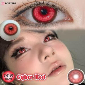 Coloredeye Cyber Red Prescription Cosplay Colored Contact Lenses