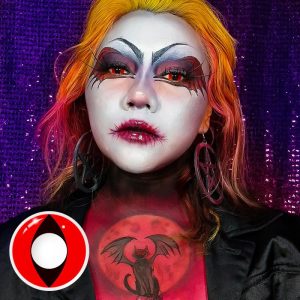 Coloredeye Red Cat Eyes Cosplay Colored Contact Lenses