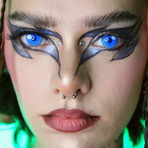 Coloredeye Blind Cloud Rim Blue Cosplay Colored Contact Lenses