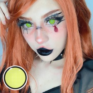 Coloredeye Blind Yellow Manson Mesh Cosplay Colored Contact Lenses