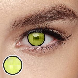 Coloredeye Blind Yellow Manson Mesh Cosplay Colored Contact Lenses
