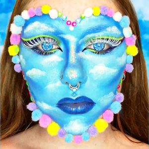 Coloredeye Blind Coral Blue Cosplay Colored Contact Lenses