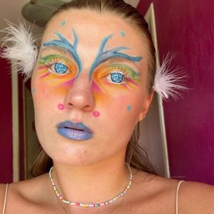 Coloredeye Blind Coral Blue Cosplay Colored Contact Lenses