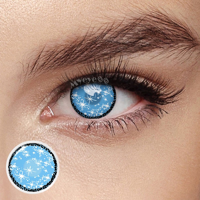 Coloredeye Blind Coral Blue Cosplay Colored Contact Lenses