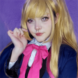 Coloredeye Blind Ai Hoshino Red Cosplay Colored Contact Lenses