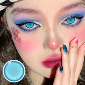 Coloredeye Hatsune Miku Blue Prescription Cosplay Colored Contact Lenses