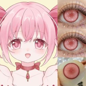 Coloredeye Kaname Madoka Pink Prescription Cosplay Colored Contact Lenses