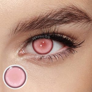 Coloredeye Kaname Madoka Pink Prescription Cosplay Colored Contact Lenses