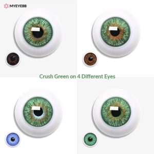 Coloredeye Crush Green Prescription Colored Contact Lenses