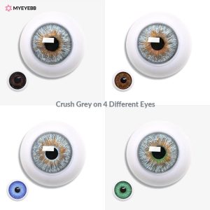 Coloredeye Crush Grey Prescription Colored Contact Lenses