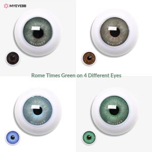 Coloredeye Rome Times Green Prescription Men Colored Contact Lenses