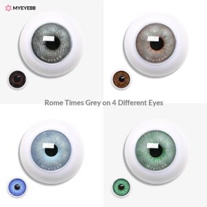 Coloredeye Rome Times Grey Prescription Colored Contact Lenses