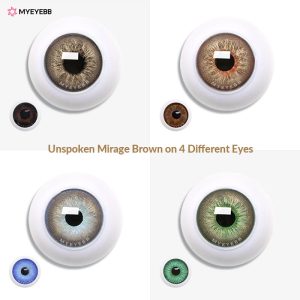 Coloredeye Unspoken Mirage Brown Prescription Men Colored Contact Lenses