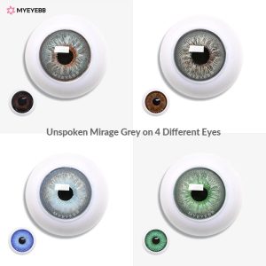 Coloredeye Unspoken Mirage Grey Prescription Men Colored Contact Lenses