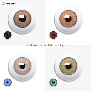 Coloredeye Sin Brown Prescription Colored Contact Lenses