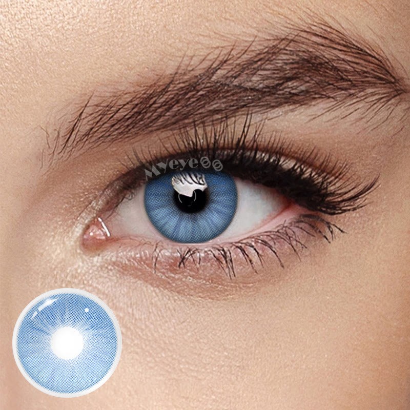 Coloredeye Iceberg Blue Prescription Colored Contact Lenses