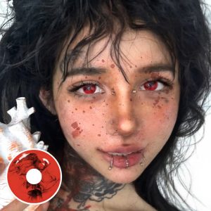 Coloredeye Blood Red Prescription Cosplay Colored Contact Lenses | 1 Day
