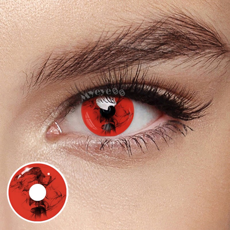 Coloredeye Blood Red Prescription Cosplay Colored Contact Lenses | 1 Day