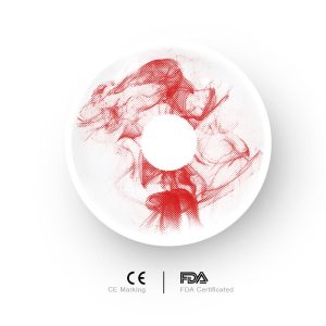 Coloredeye Blood White Prescription Cosplay Colored Contact Lenses | 1 Day